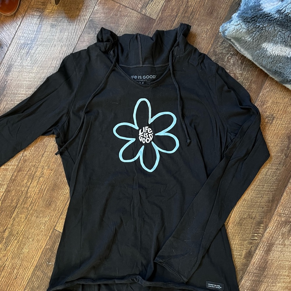 Life is Good Light Hooded Sweatshirt